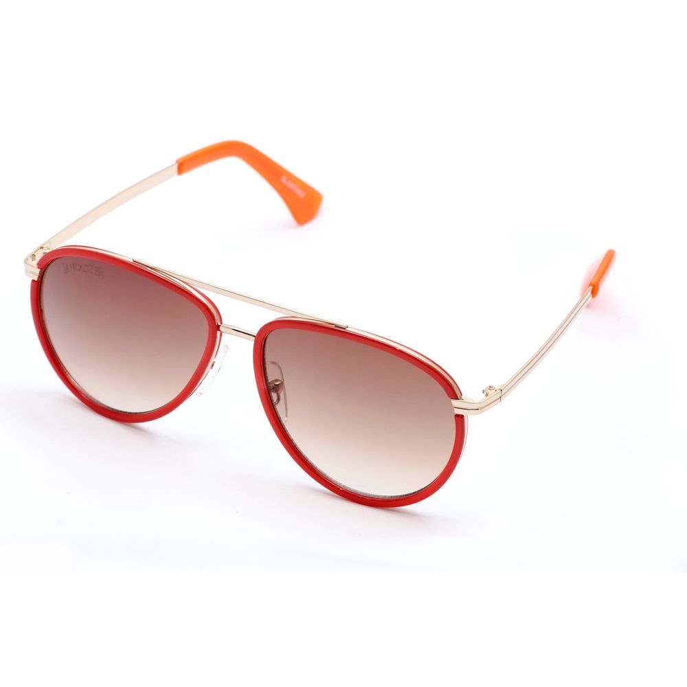 Occhiali da sole in metallo rosso Lancaster