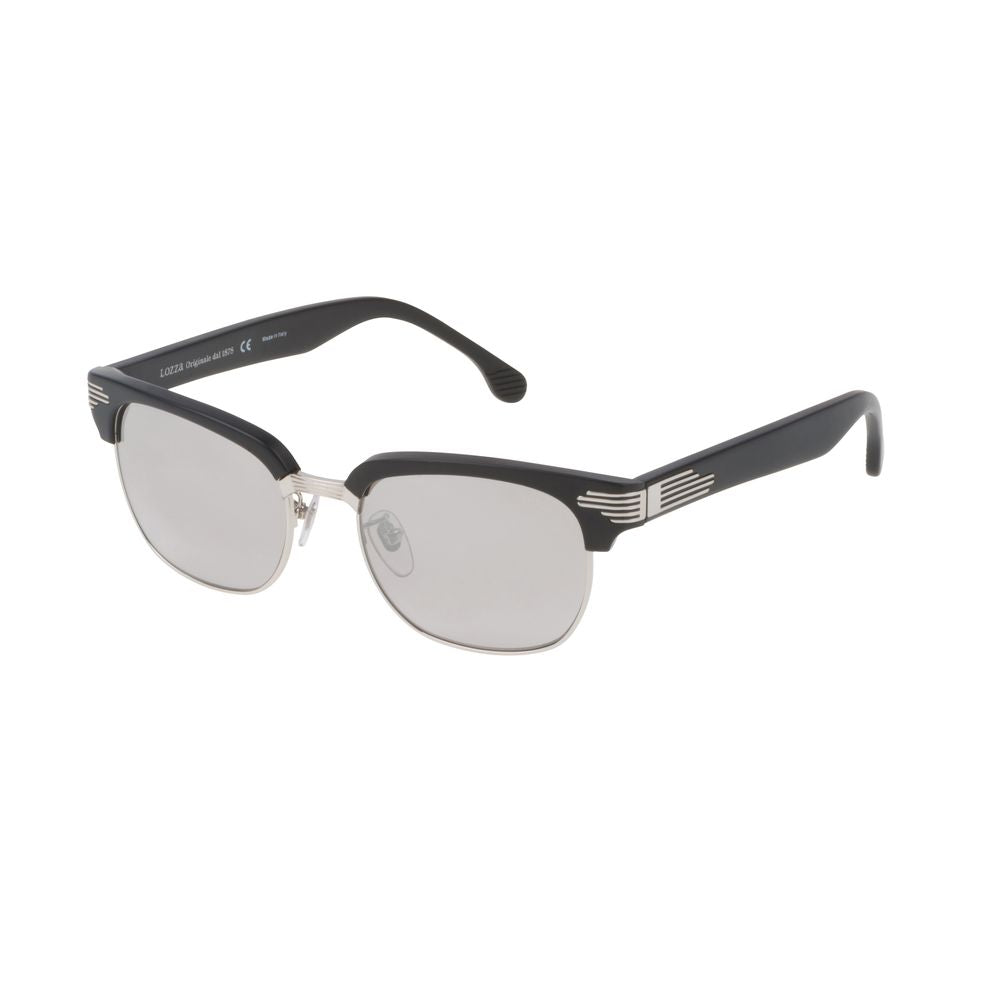 Occhiali da sole in acetato argento Lozza