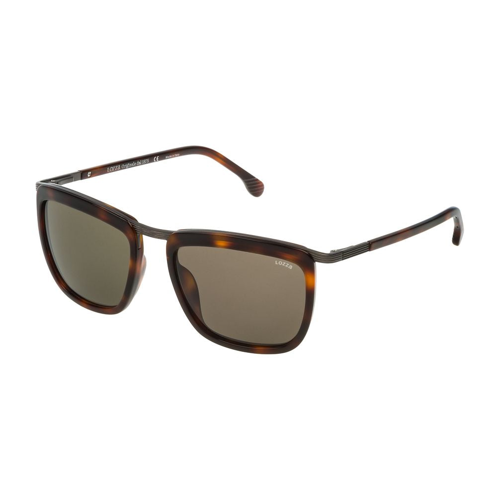 Occhiali da sole in metallo marrone Lozza
