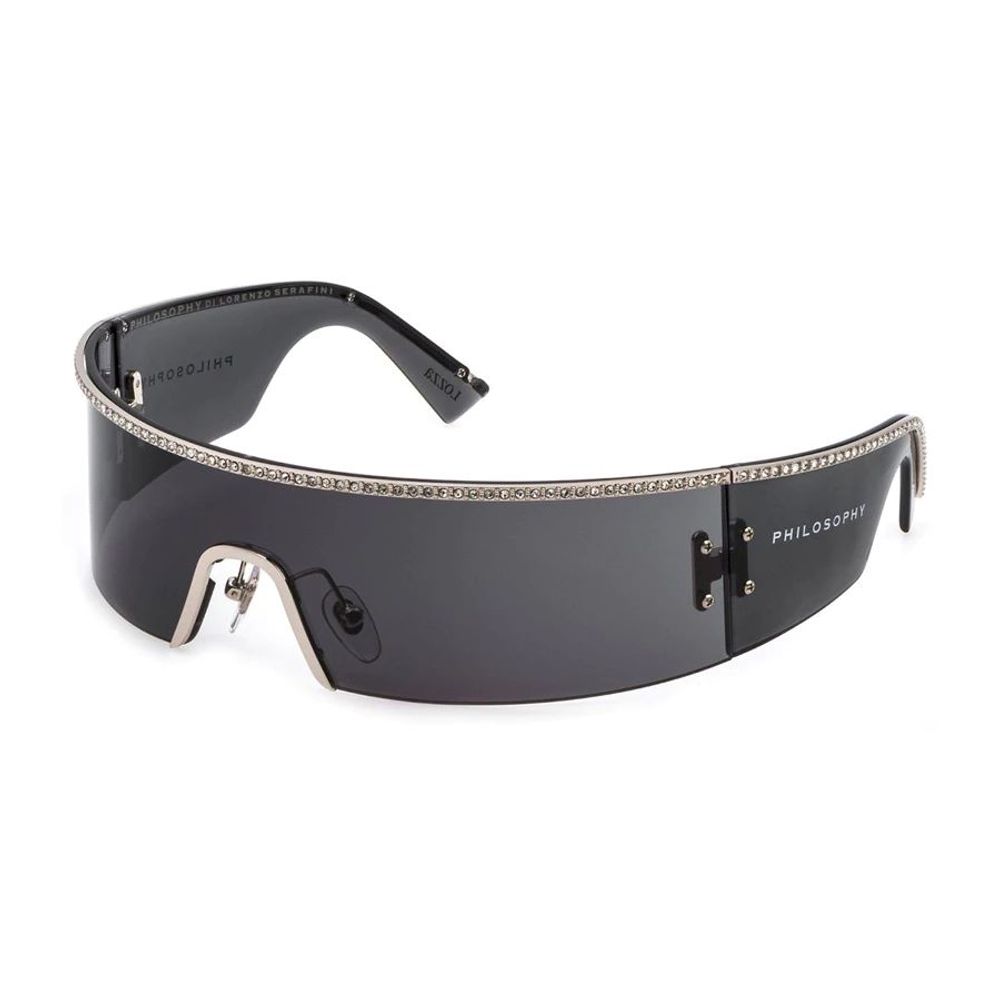 Occhiali da sole in metallo grigio Lozza