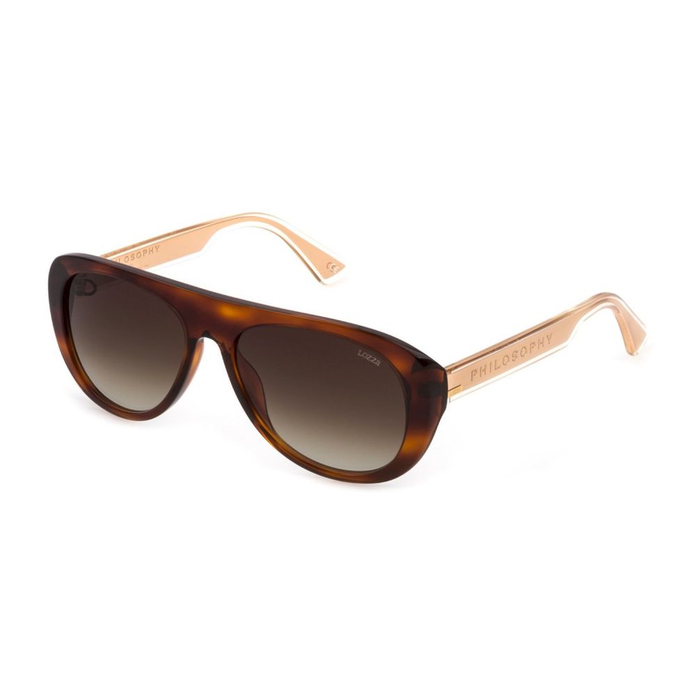 Occhiali da sole in acetato marrone Lozza