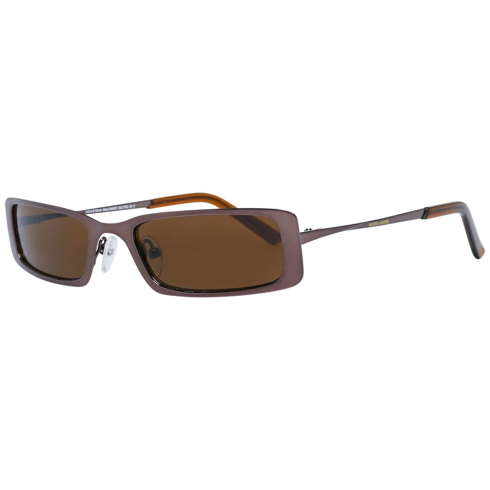 More & More occhiali da sole in metallo marrone