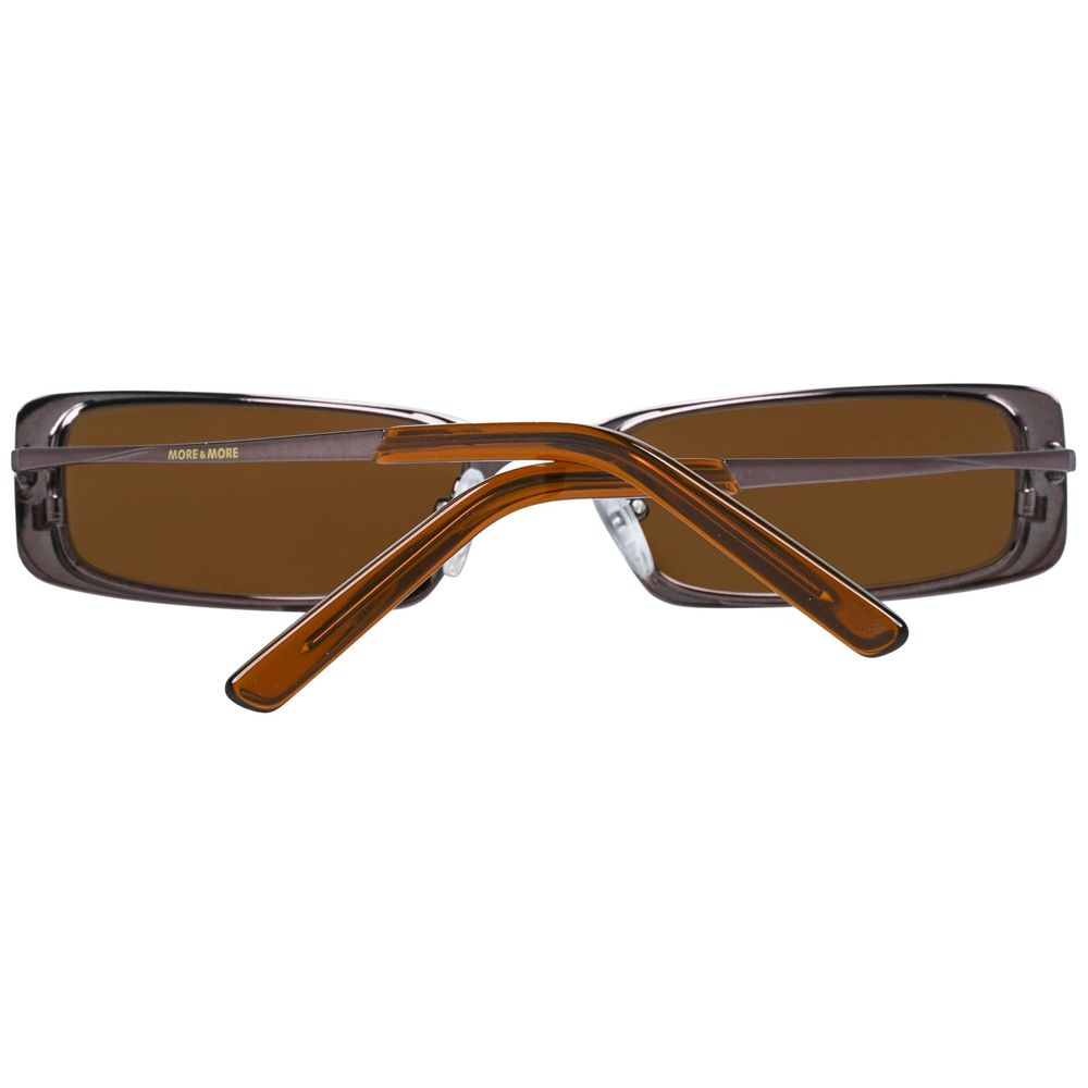More & More occhiali da sole in metallo marrone