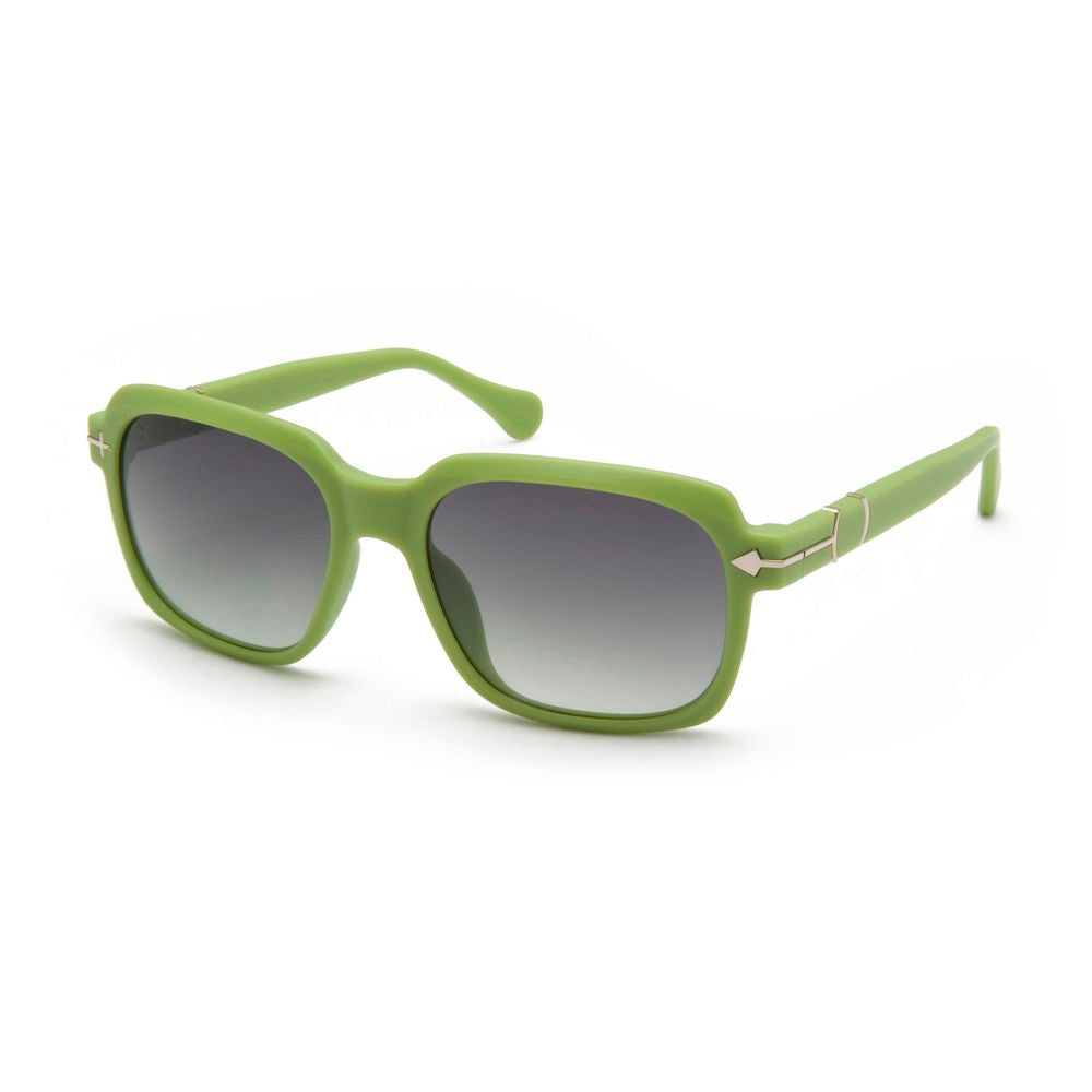 Occhiali da sole in acetato verde opposto
