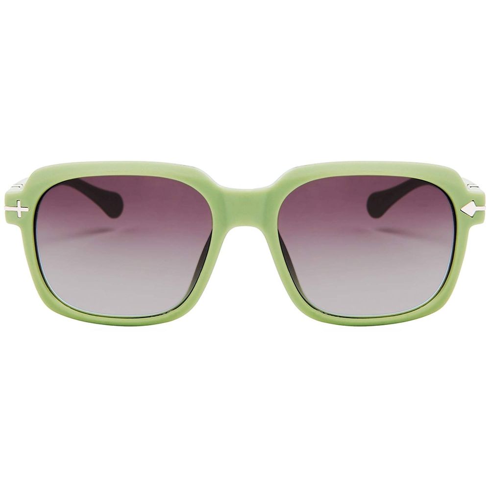 Occhiali da sole in acetato verde opposto