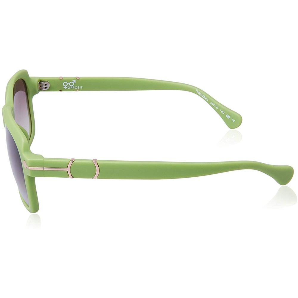 Occhiali da sole in acetato verde opposto