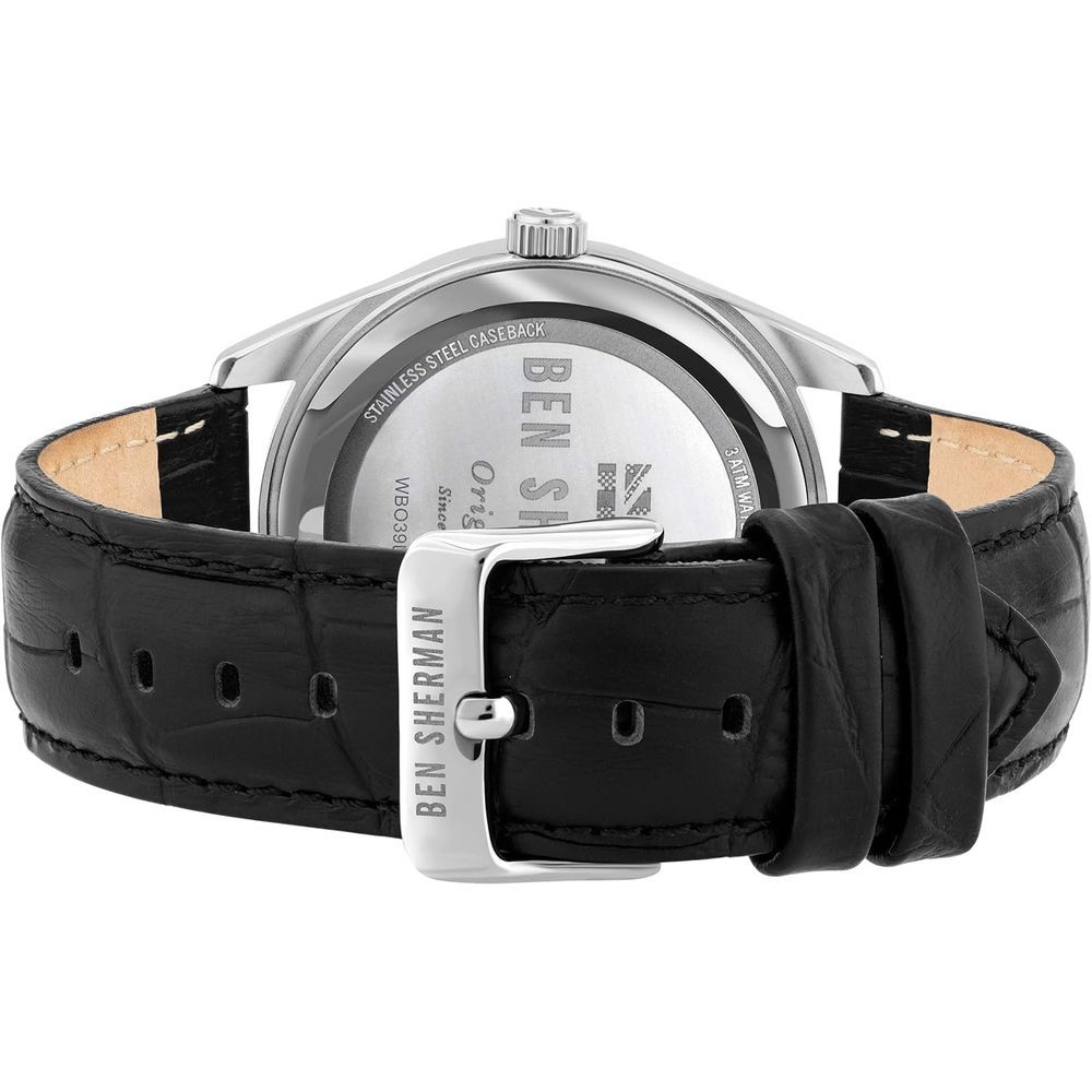 Orologio Ben Sherman in pelle nera