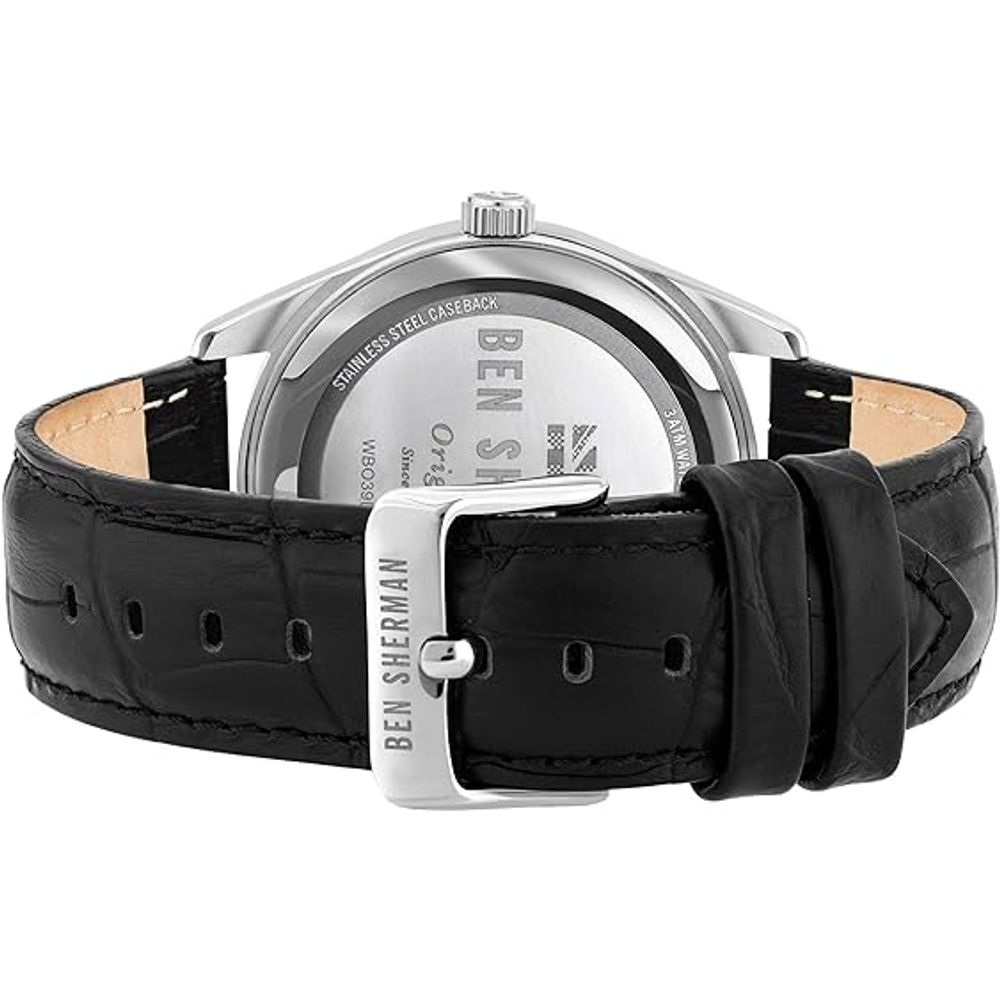 Orologio Ben Sherman in pelle nera