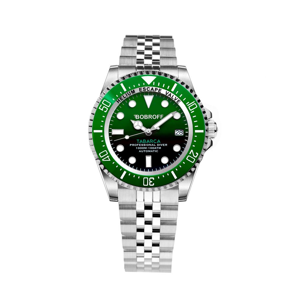 Orologio Bobroff in acciaio inossidabile argento