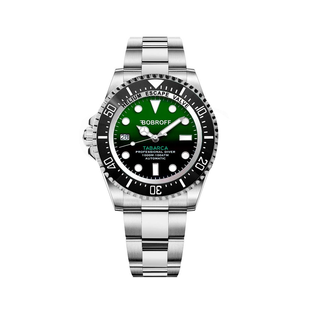Orologio Bobroff in acciaio inossidabile argento