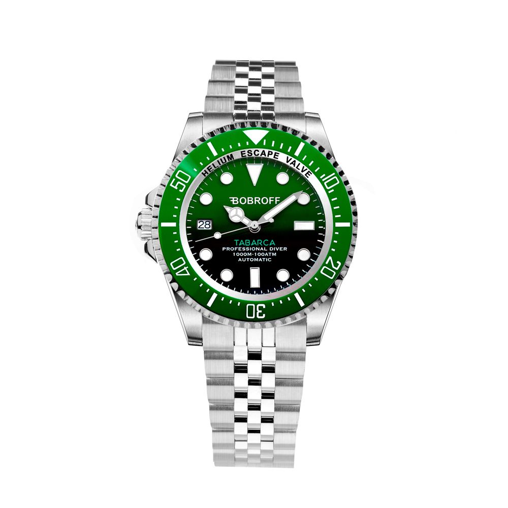 Orologio Bobroff in acciaio inossidabile argento