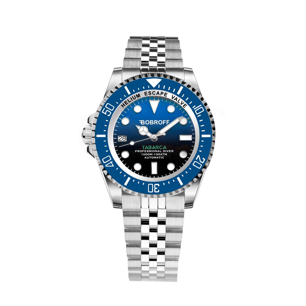Orologio Bobroff in acciaio inossidabile argento