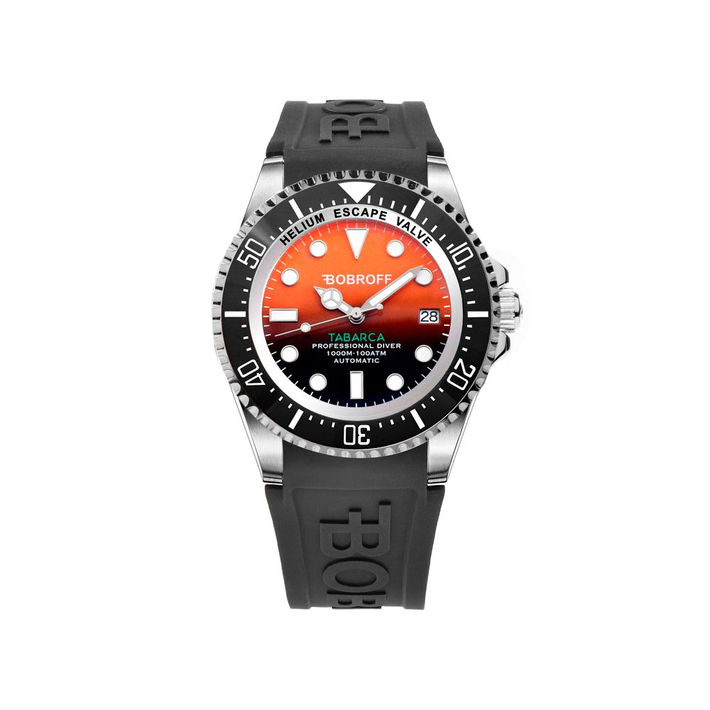 Orologio Bobroff in gomma nera
