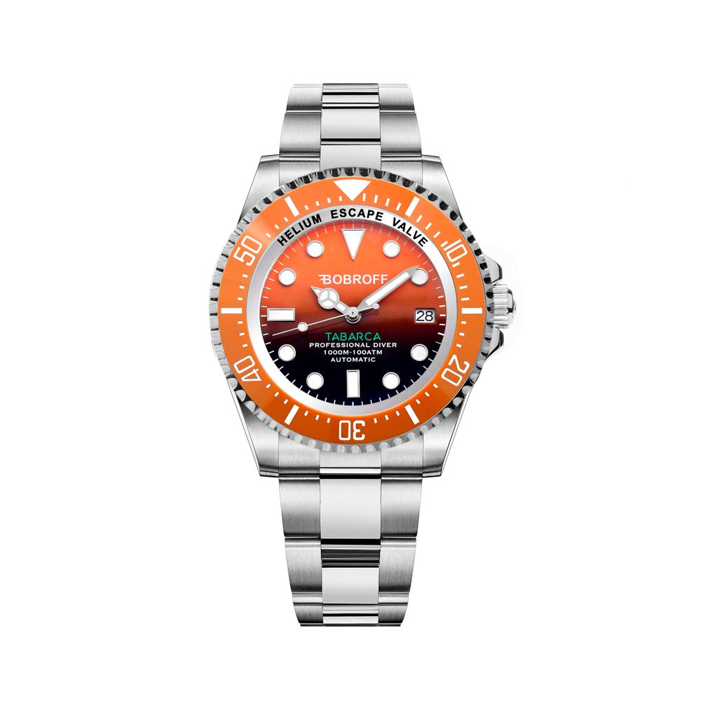 Orologio Bobroff in acciaio inossidabile argento