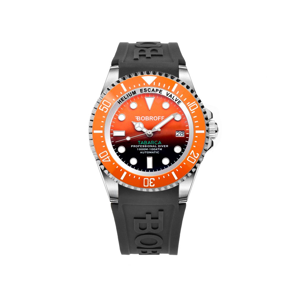 Orologio Bobroff in gomma nera