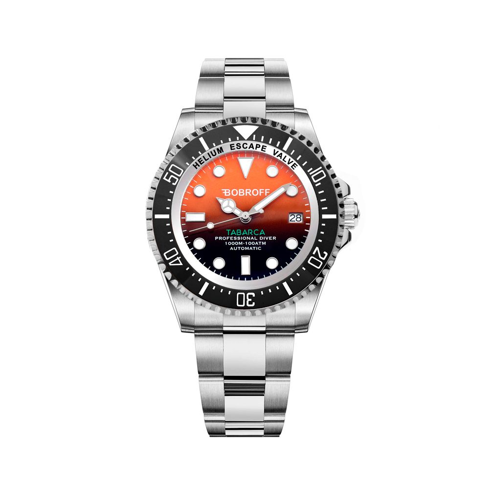 Orologio Bobroff in acciaio inossidabile argento
