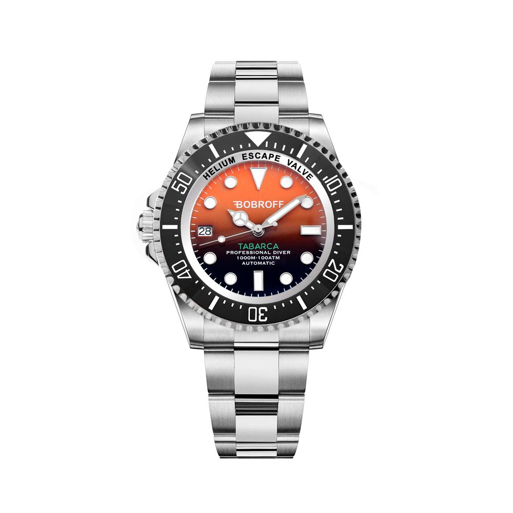 Orologio Bobroff in acciaio inossidabile argento