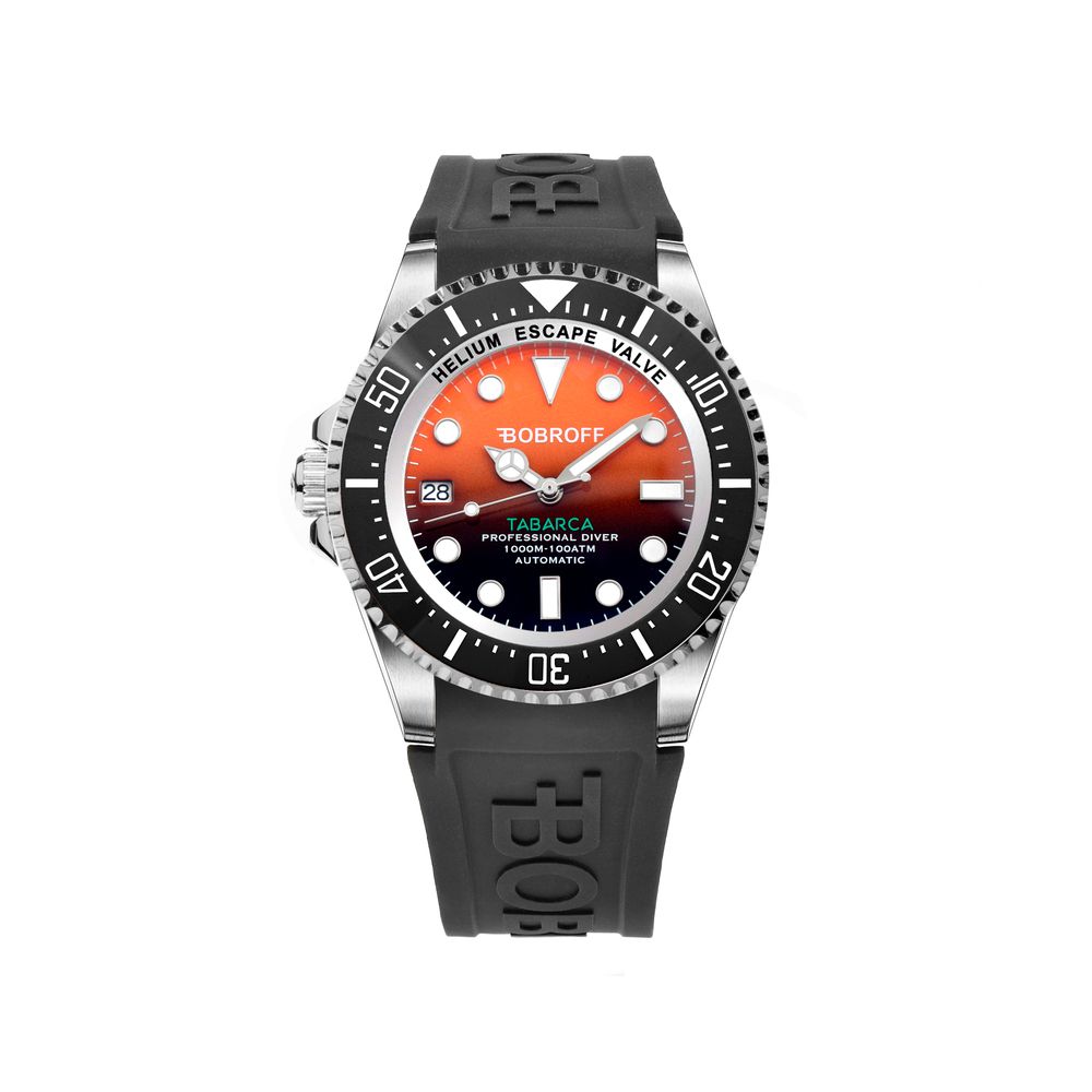 Orologio Bobroff in gomma nera