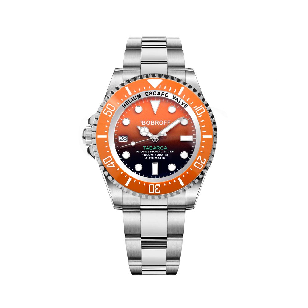 Orologio Bobroff in acciaio inossidabile argento