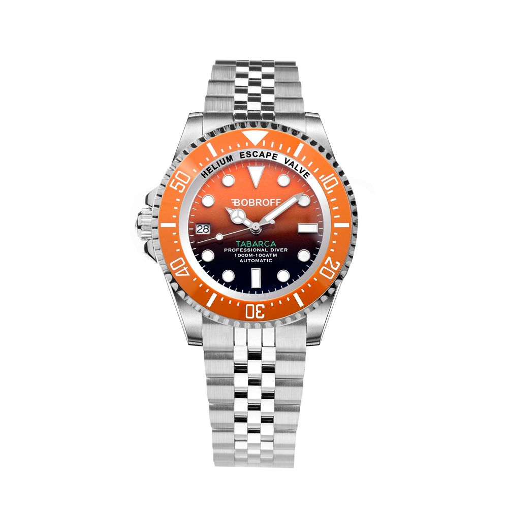 Orologio Bobroff in acciaio inossidabile argento