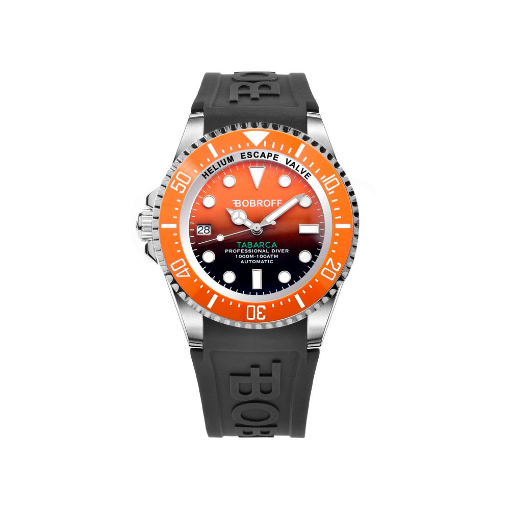 Orologio Bobroff in gomma nera