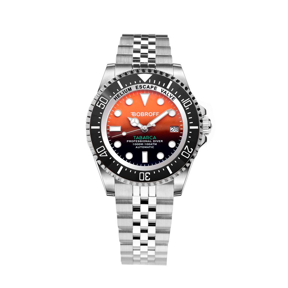 Orologio Bobroff in acciaio inossidabile argento