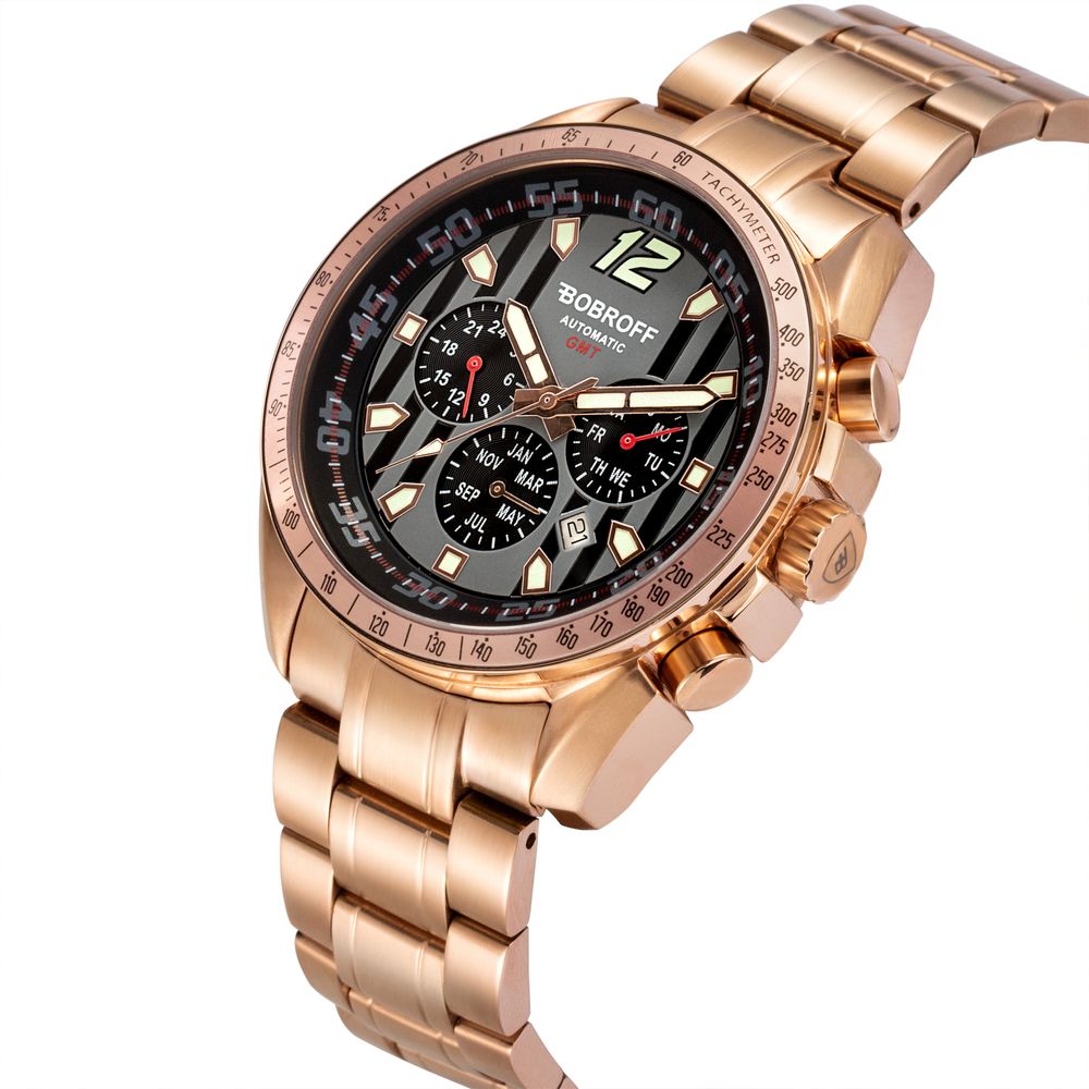 Orologio Bobroff in bronzo e acciaio