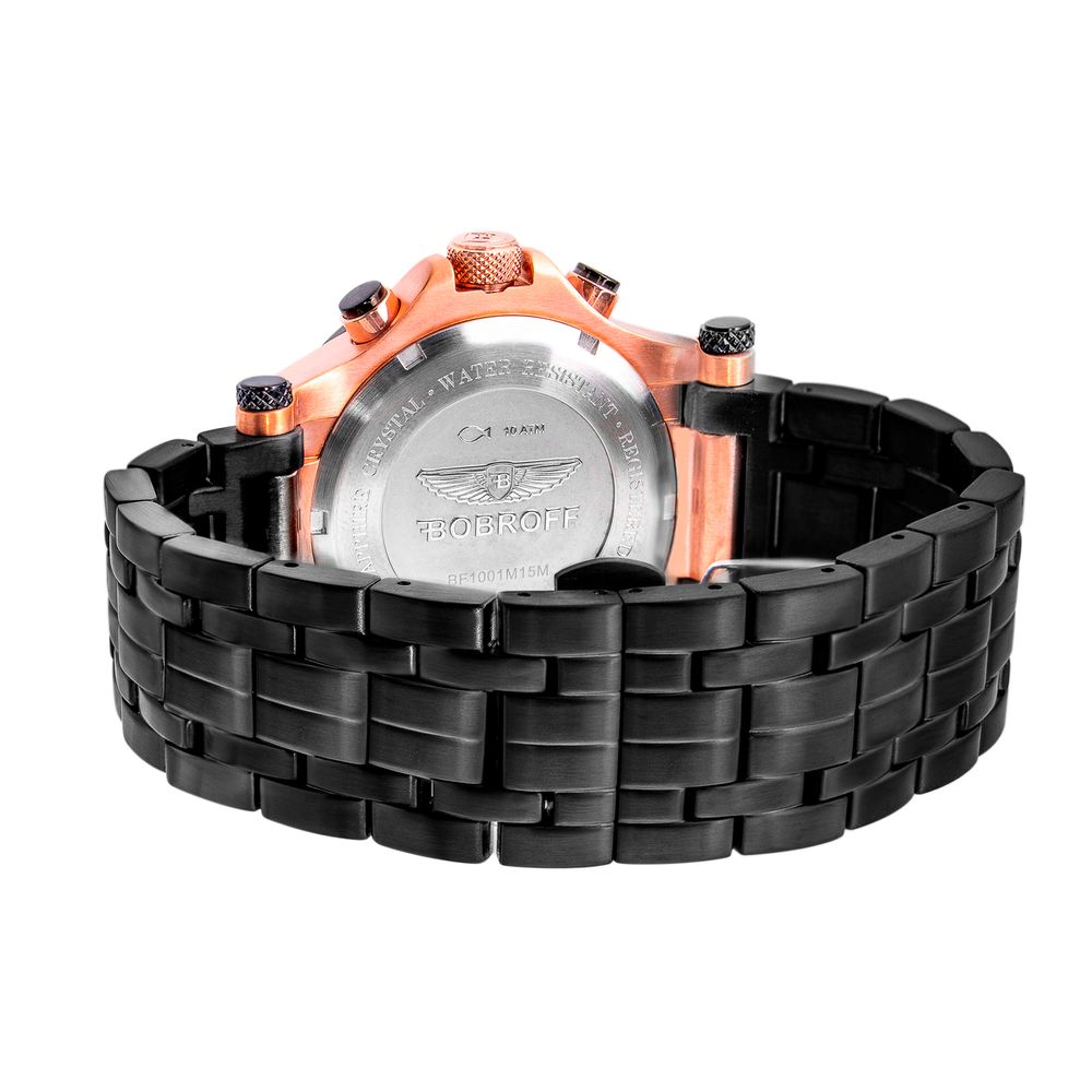 Orologio Bobroff in acciaio nero