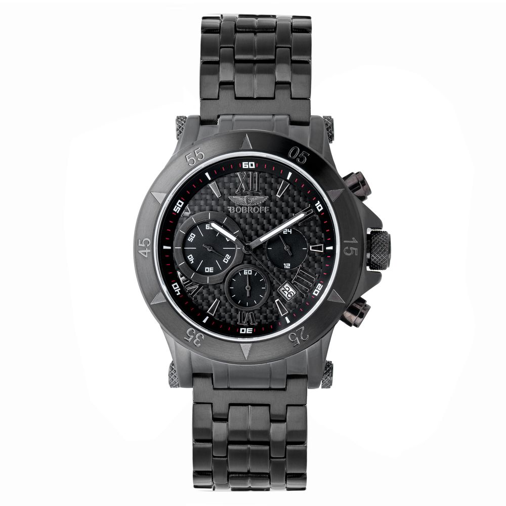 Orologio Bobroff in acciaio nero