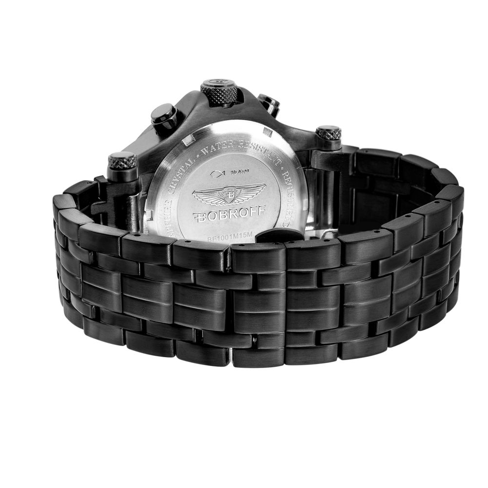 Orologio Bobroff in acciaio nero