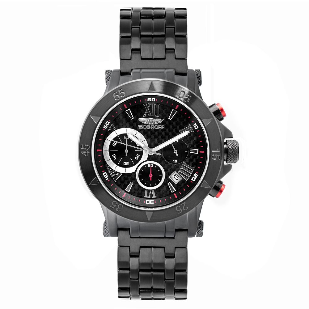 Orologio Bobroff in acciaio nero