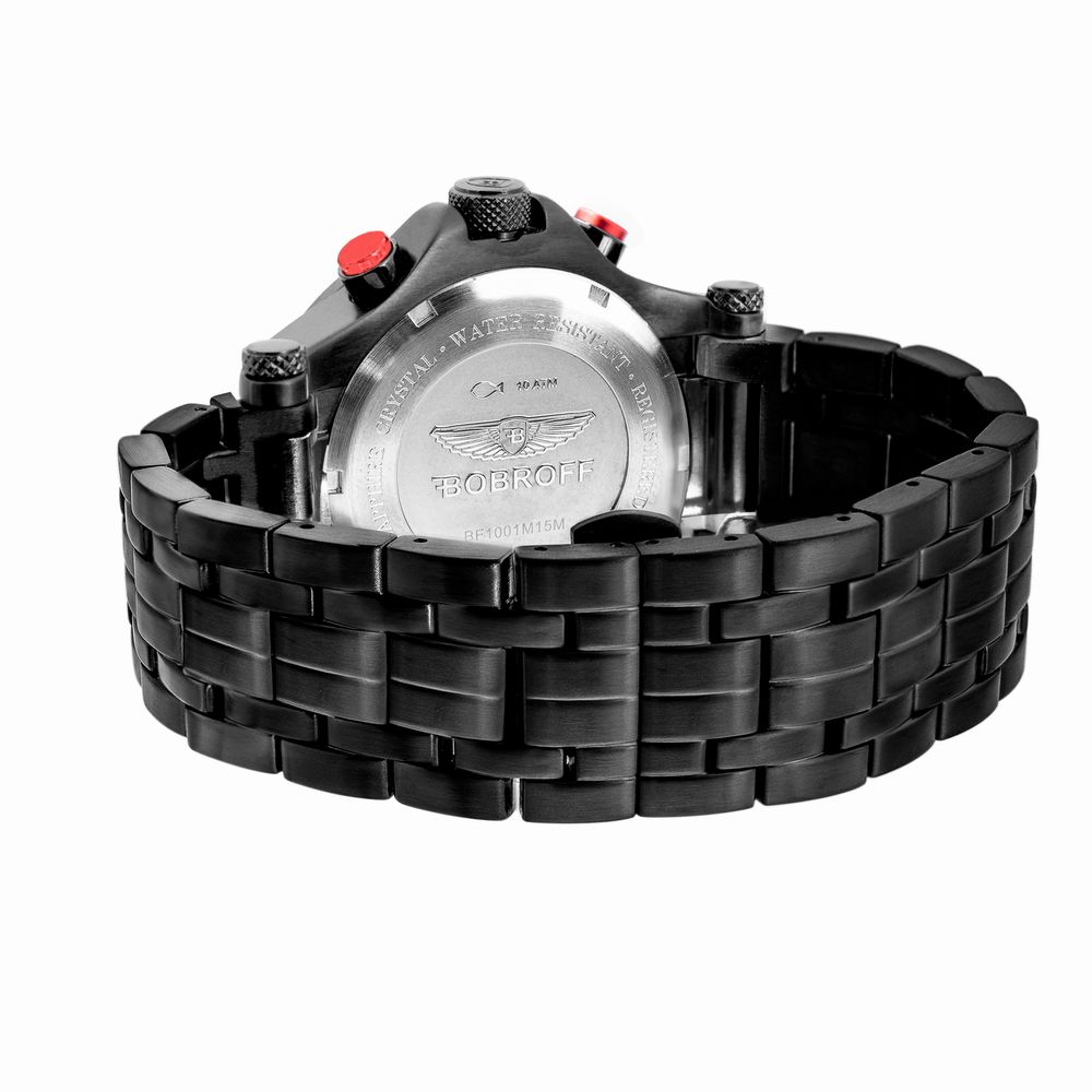 Orologio Bobroff in acciaio nero