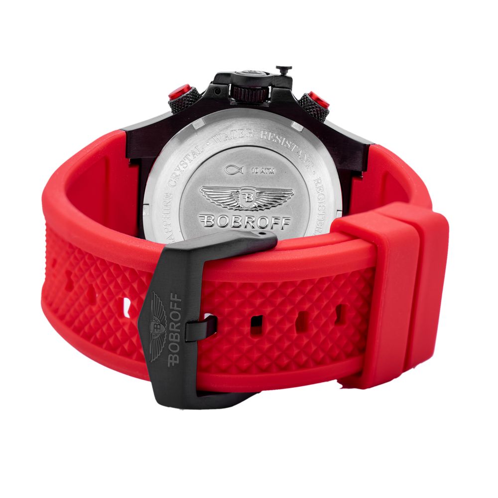 Orologio in gomma rossa Bobroff