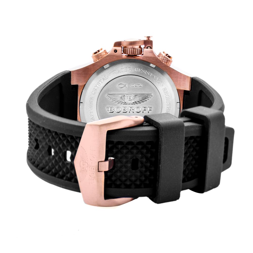 Orologio Bobroff in gomma nera