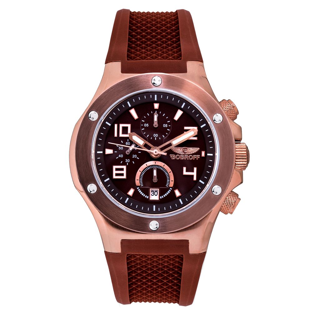 Orologio in gomma marrone Bobroff
