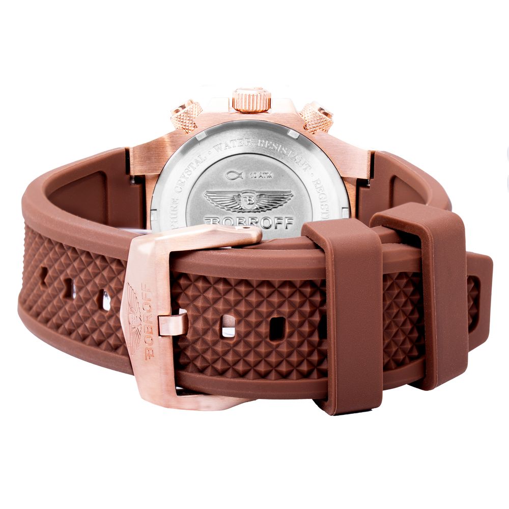 Orologio in gomma marrone Bobroff
