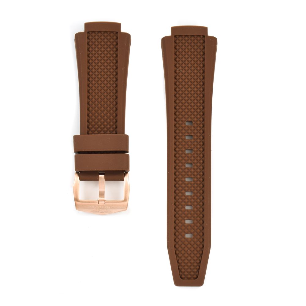 Orologio Bobroff in silicone marrone