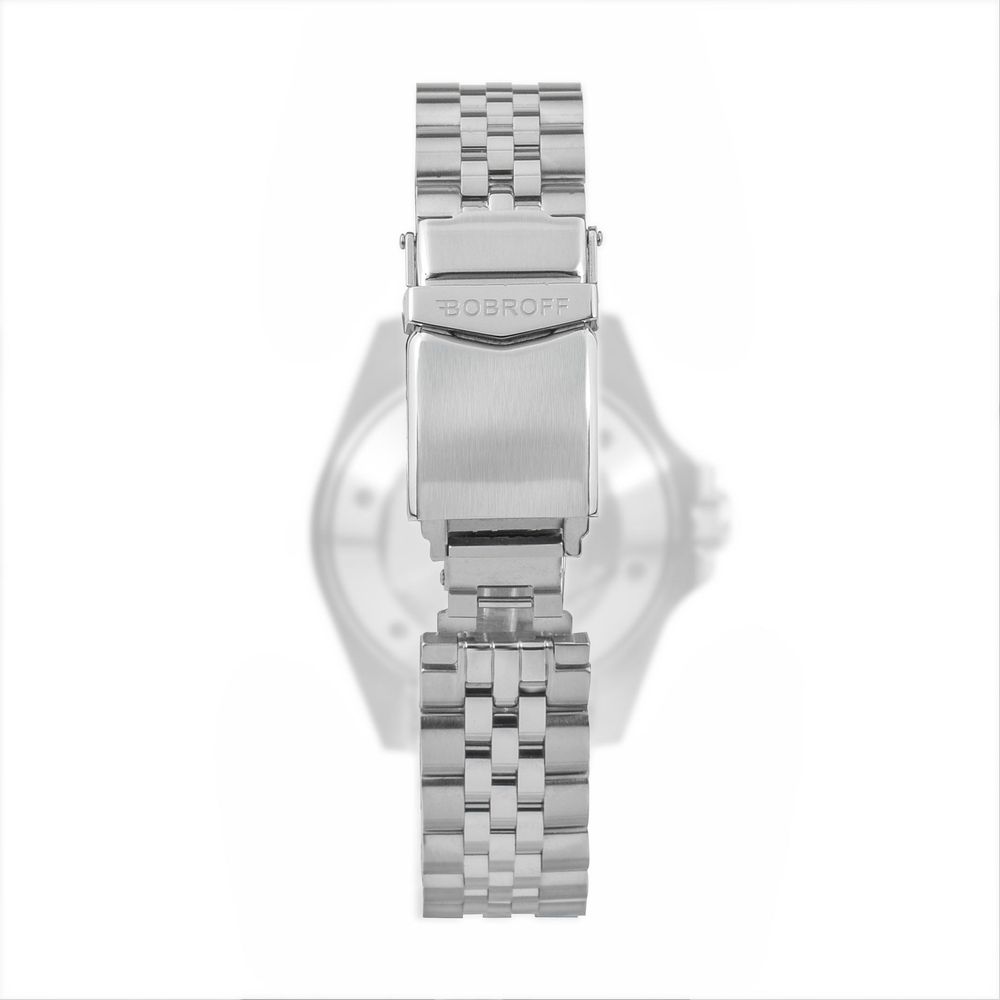 Orologio Bobroff in acciaio inossidabile argento