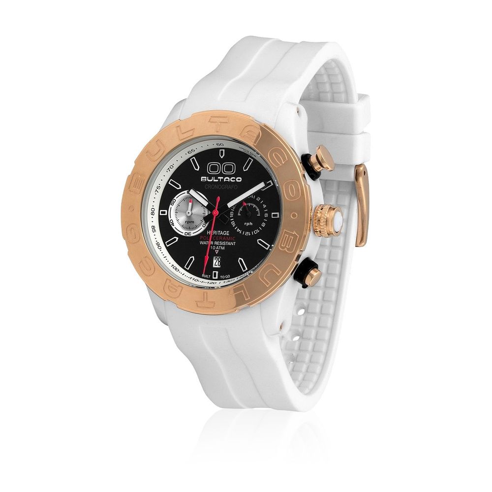 Orologio Bultaco in gomma bianca