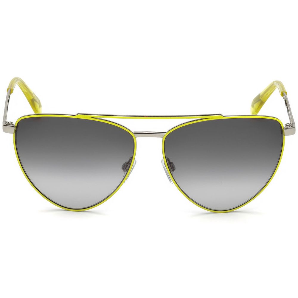 Occhiali da sole in metallo giallo Just Cavalli