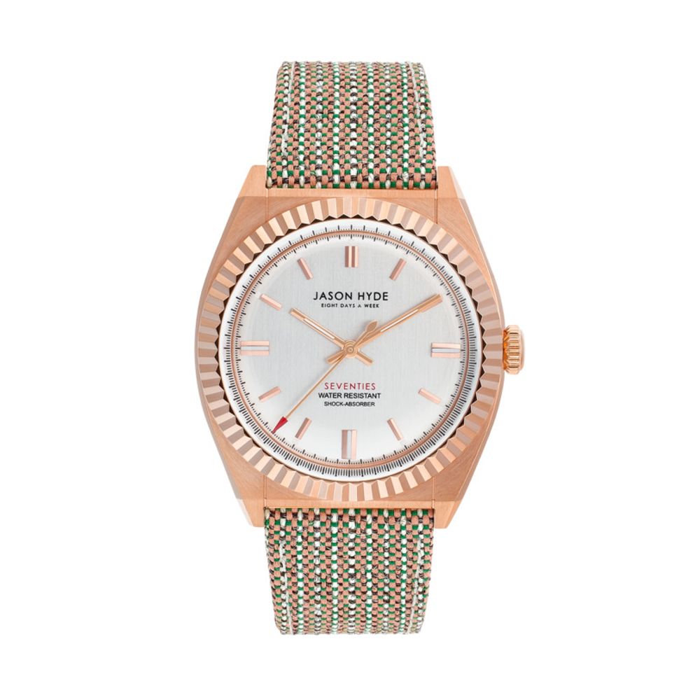 Orologio in tessuto marrone Jason Hyde