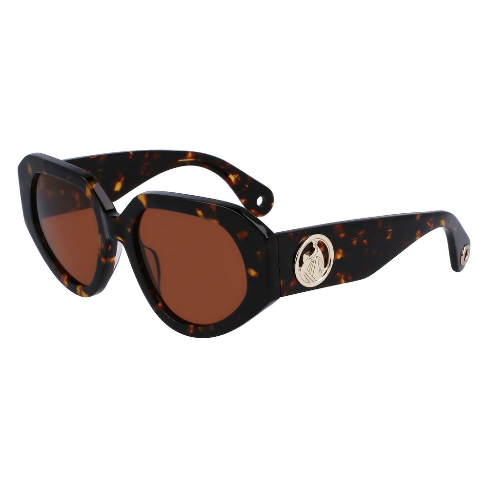 Occhiali da sole Lanvin in acetato marrone