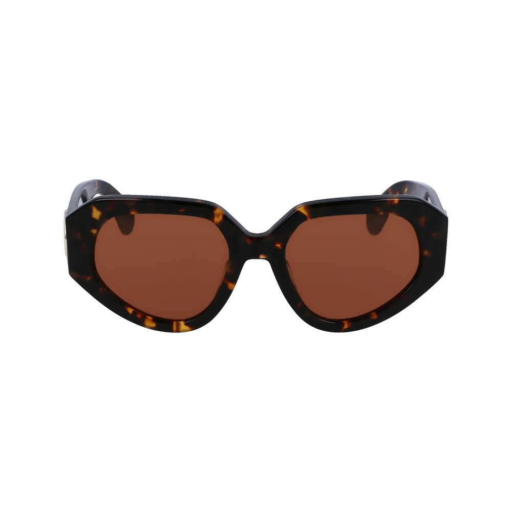 Occhiali da sole Lanvin in acetato marrone