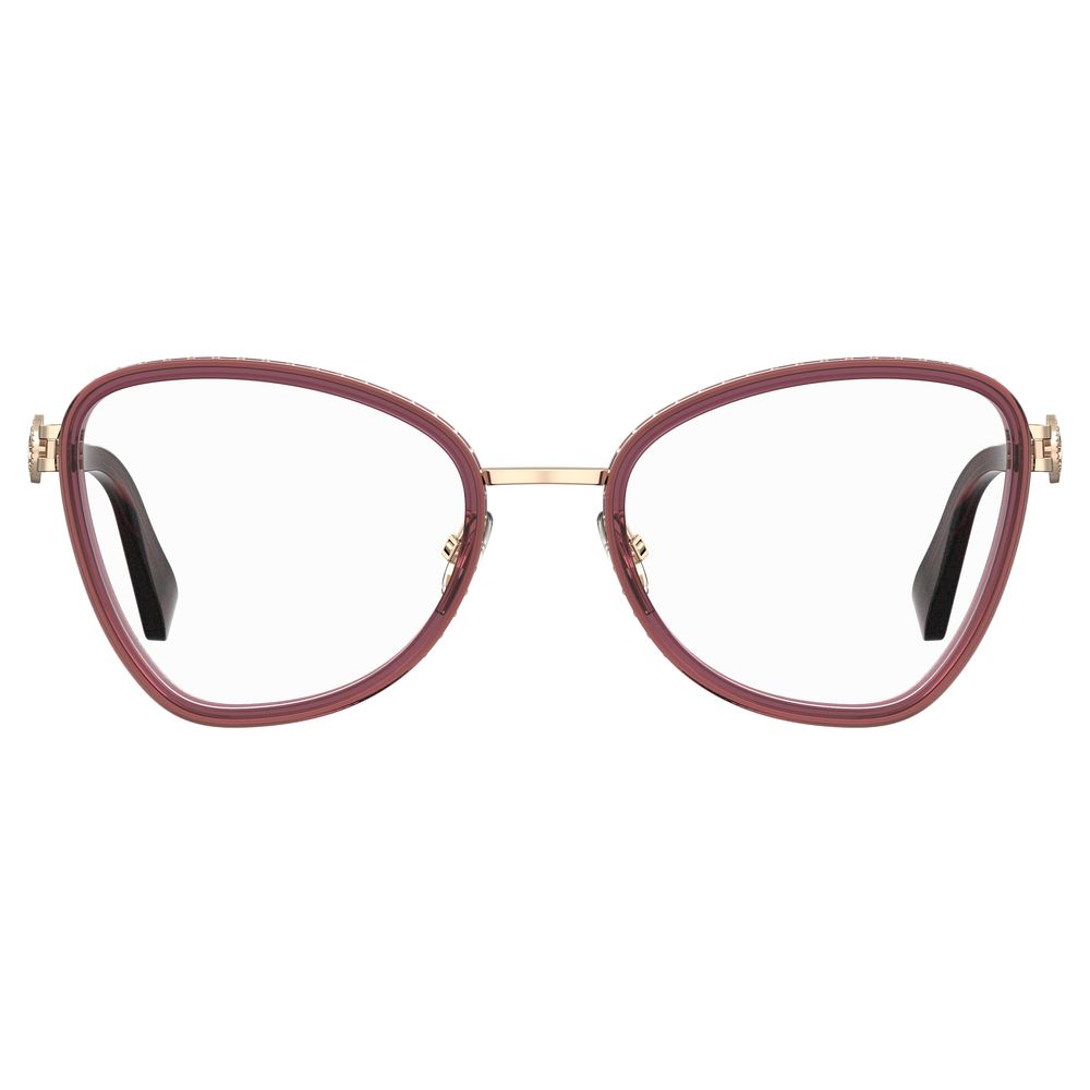 Moschino Burgundy Metal Frames