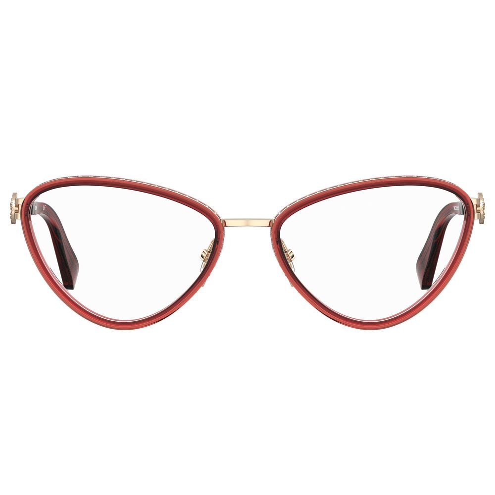 Moschino Burgundy Metal Frames