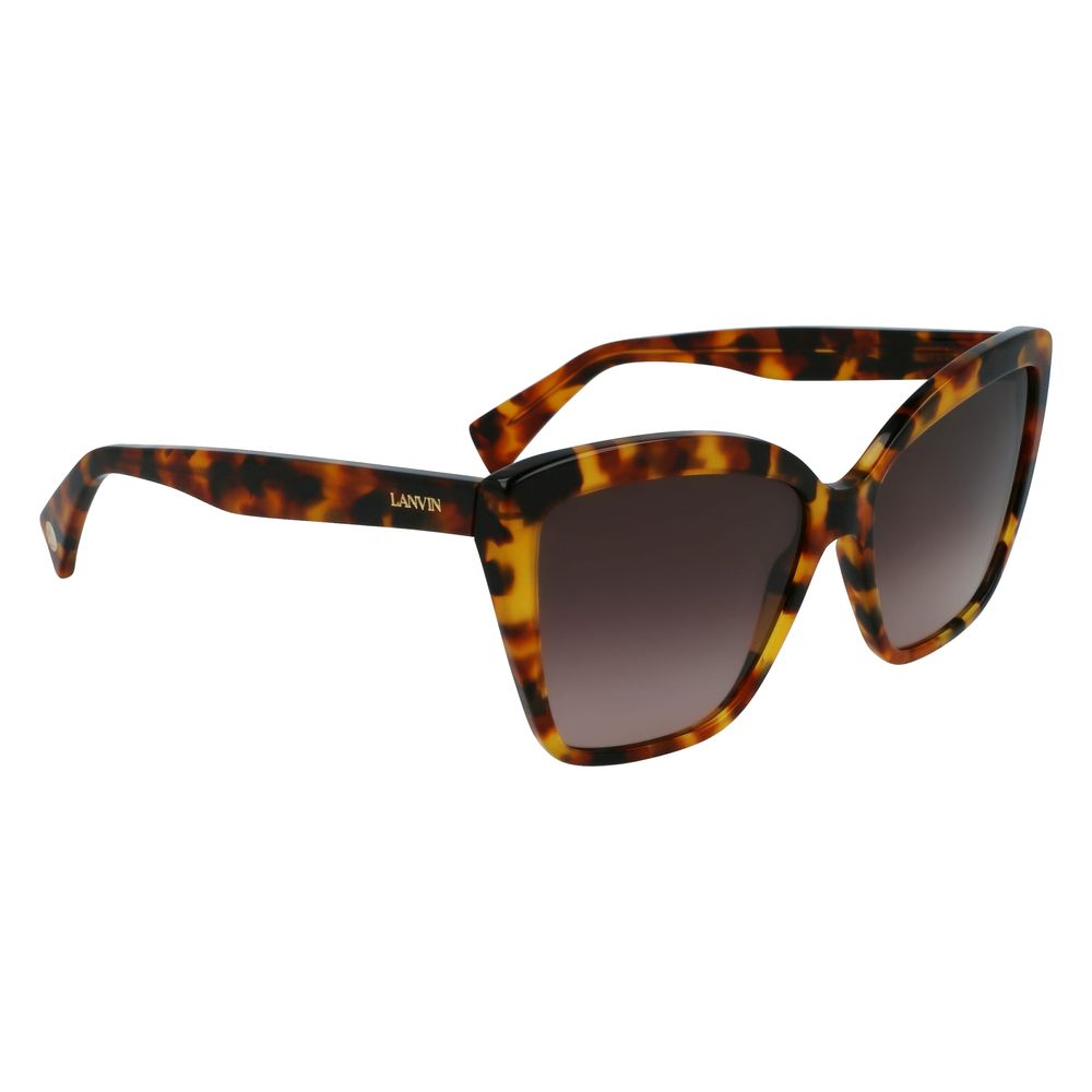 Occhiali da sole Lanvin in acetato marrone