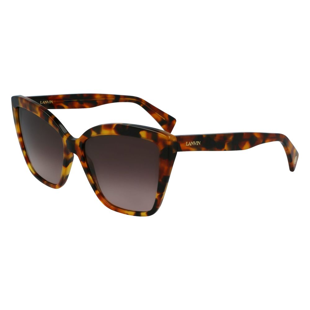 Occhiali da sole Lanvin in acetato marrone