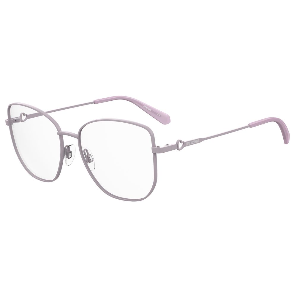 Montatura in metallo viola Love Moschino