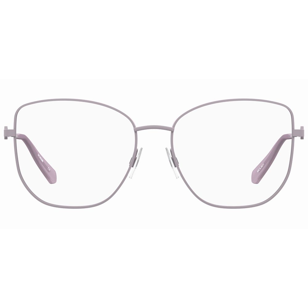 Montatura in metallo viola Love Moschino