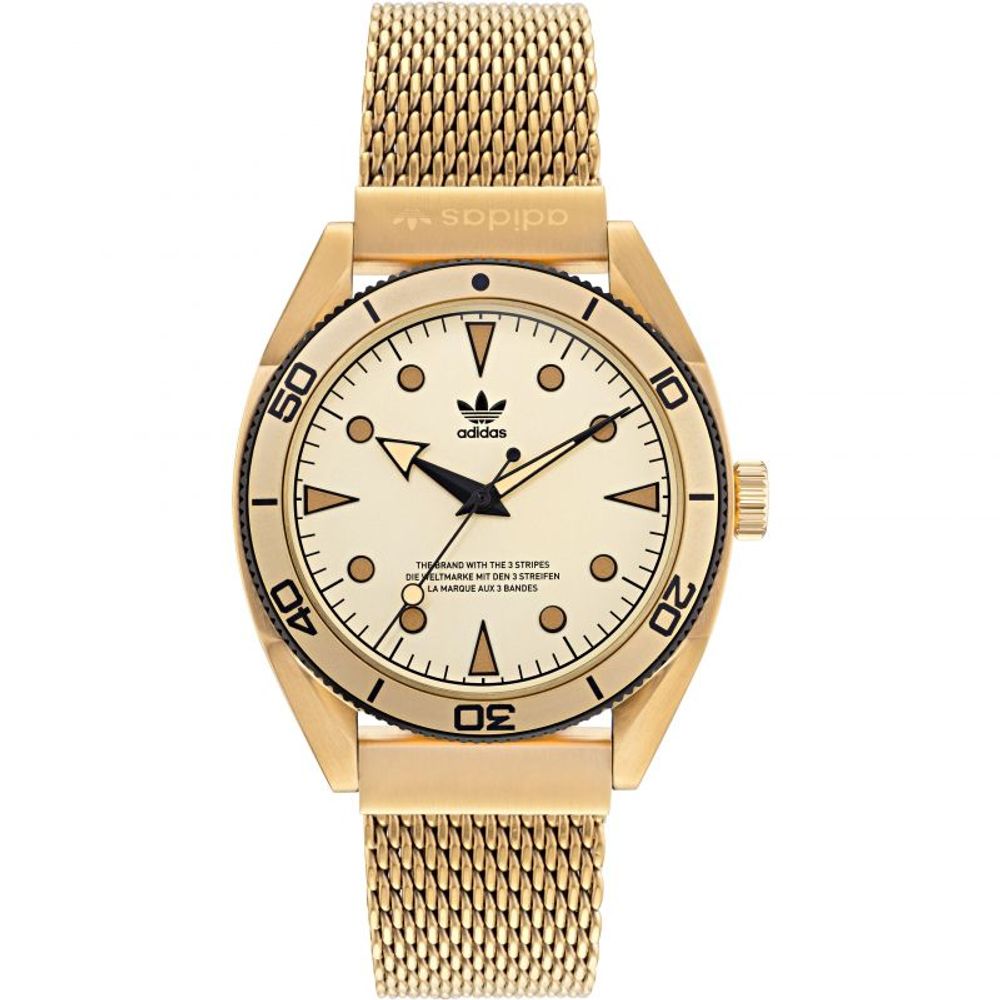 Orologio Adidas in acciaio inossidabile dorato
